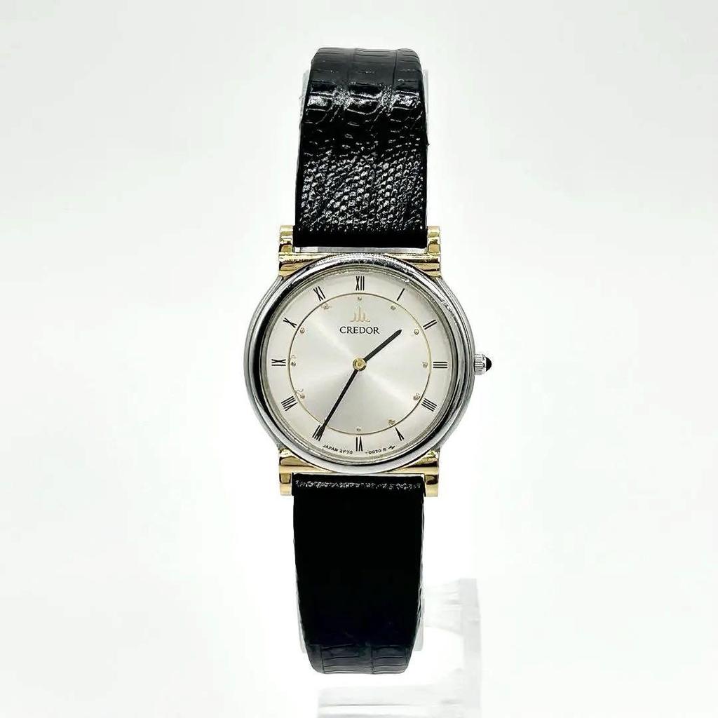 [USED] SEIKO Credor 18K Quartz Watch 2F70-0020
