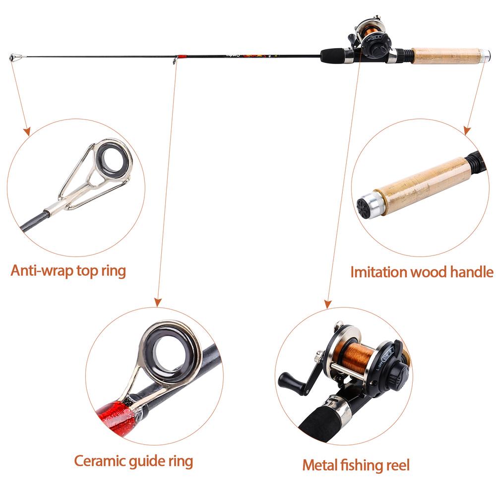 Комбинированные удочки для зимней рыбалки, мини-катушка для зимней рыбалки, насадка для зимней рыбалки, приманка для зимней рыбалки, набор удочек для зимней рыбалки