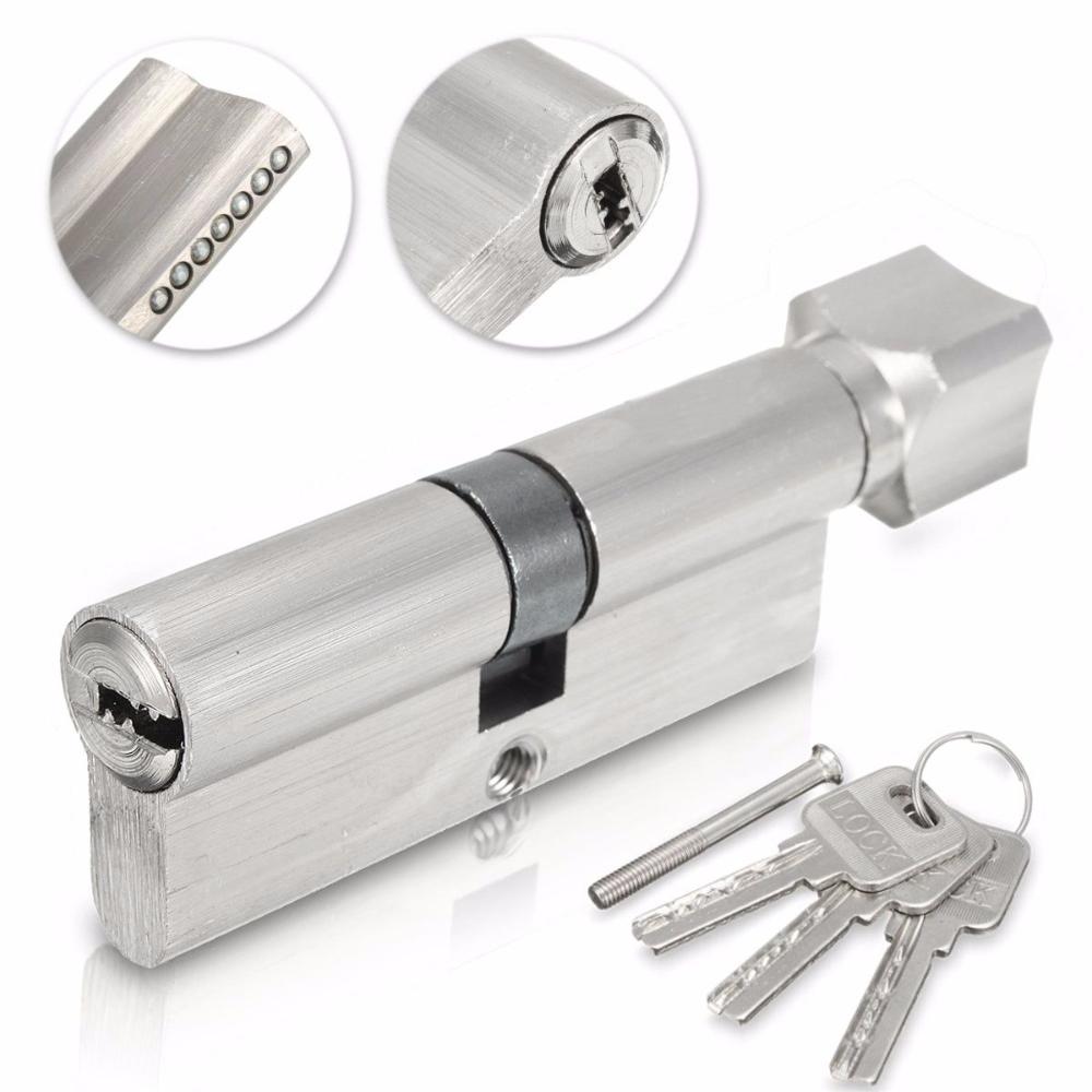 Zinc Zinc Alloy 70mm Cylinder Security Plum Twist Hardware Home Improvement Lock Cylinder Lock Accessories