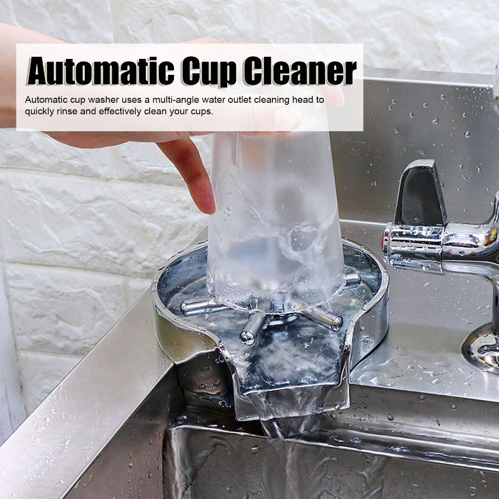Rinser Parts Automatic Cup Washer Stainless Steel Cup Rinser Faucet Glass Rinser Head Bar