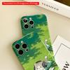 2DFlat Cute Cat Studying in Garden with Laptop All inclusive film hard iPhone case, compatible with iPhone 18 Pro Max 17 16 15 14 13 12 11