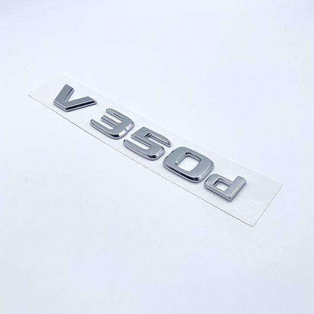 3D буквы V250d V300d NIGHT EDITION ABS эмблема для Mercedes Benz V Class W447 значок на крыло автомобиля багажник табличка с логотипом наклейка