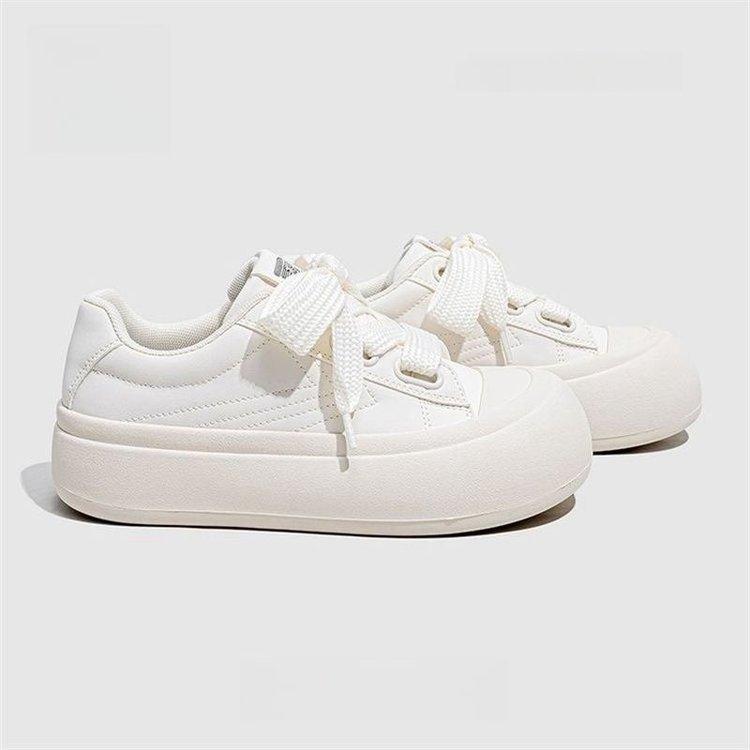 2024 Autumn Popular Thick-soled Little White Shoes Spring and Autumn Versatile Fashion Trendy Board New Niche Height-increasing Casual Sports Shoes
