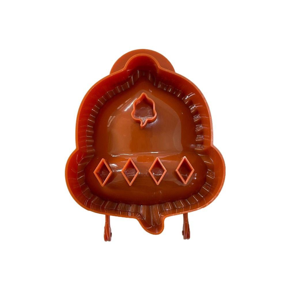 Четкий отпечаток Форма для пирогов Пластиковая пресс-форма для теста Кухонный резак для верха пирога Хэллоуин