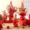 Best Wishes Artificial Flowers Plants Pots Good Fortune New Year Pots  Home Decor