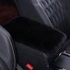 1 шт. плюшевый автомобильный подлокотник коробка подушка теплая центральная консоль подлокотник чехол накладки укладка уборка универсальный автомобильный интерьер украшения