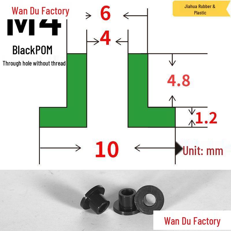 T-Shaped Nylon Insulating Bushing Spacer for M3-M35 Threads
