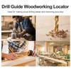 Drill Guide Woodworking Locator Kit Adjustable Drilling Guide Hole Puncher Positioner for Wood