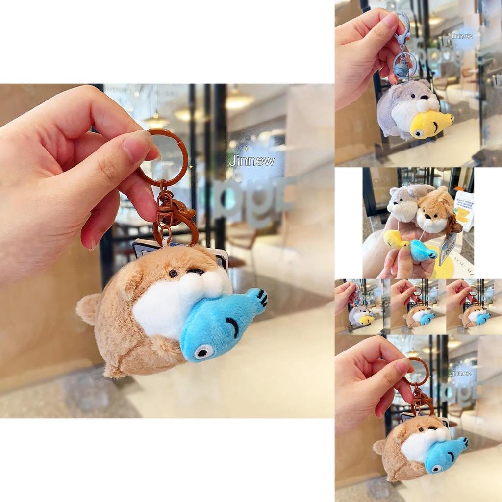 Cute And Adorable Otter Plush Keychain Charming Pull Toy For Key Accessories Gift