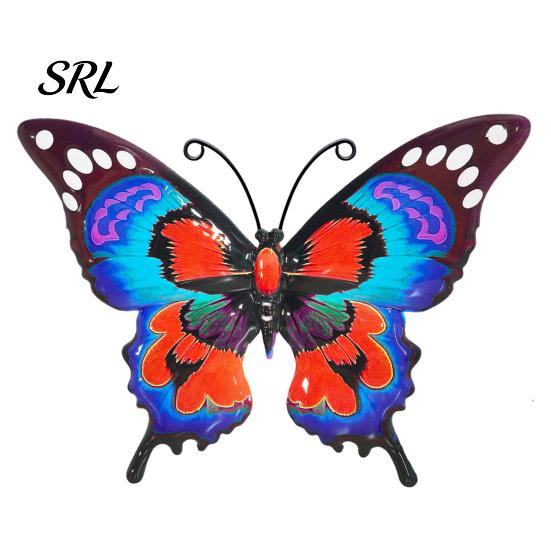 Indoor Wall Hanging Decor Metal Butterfly for Garden Yard Patio, Large Iron Artistic Decorations Art Sculpture, Outdoor Fence Farmhouse