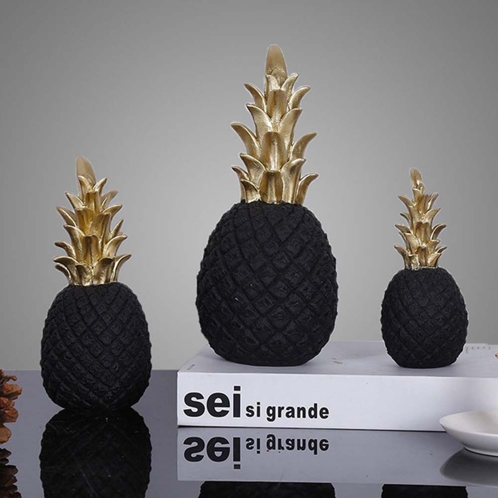 Pineapple Miniatures Resin Crafts Luxury Desk Ornaments Home Desk Decor Decoration Ornaments