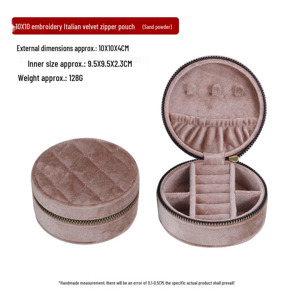 Роскошная бархатная шкатулка для украшений для колец, ожерелий и серег-пусетов - Портативное и элегантное решение для хранения