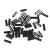 Bimoo  Black Fishing Rigging Sleeves Brass Barrel Crimps for Mono and Wire Leader Fishing Line Fix