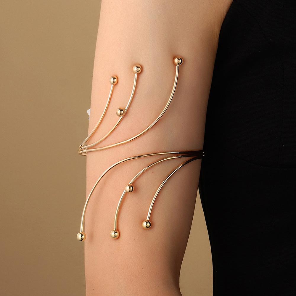 Popular Accessories Hollow Out Geometric Pattern Bracelet Leaf Butterfly Arm Chain
