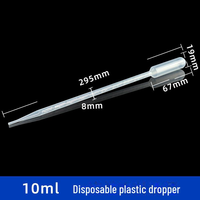 100-pack Disposable Plastic Graduated Pipettes: 3ml, 2ml, 1ml, 5ml.
