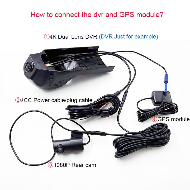 4K Plug And play Car DVR Video Recorder Wifi Dash Cam For BMW 5 Series 7 Series Low Version G30 G32 G11 2017-2021 APP Control
