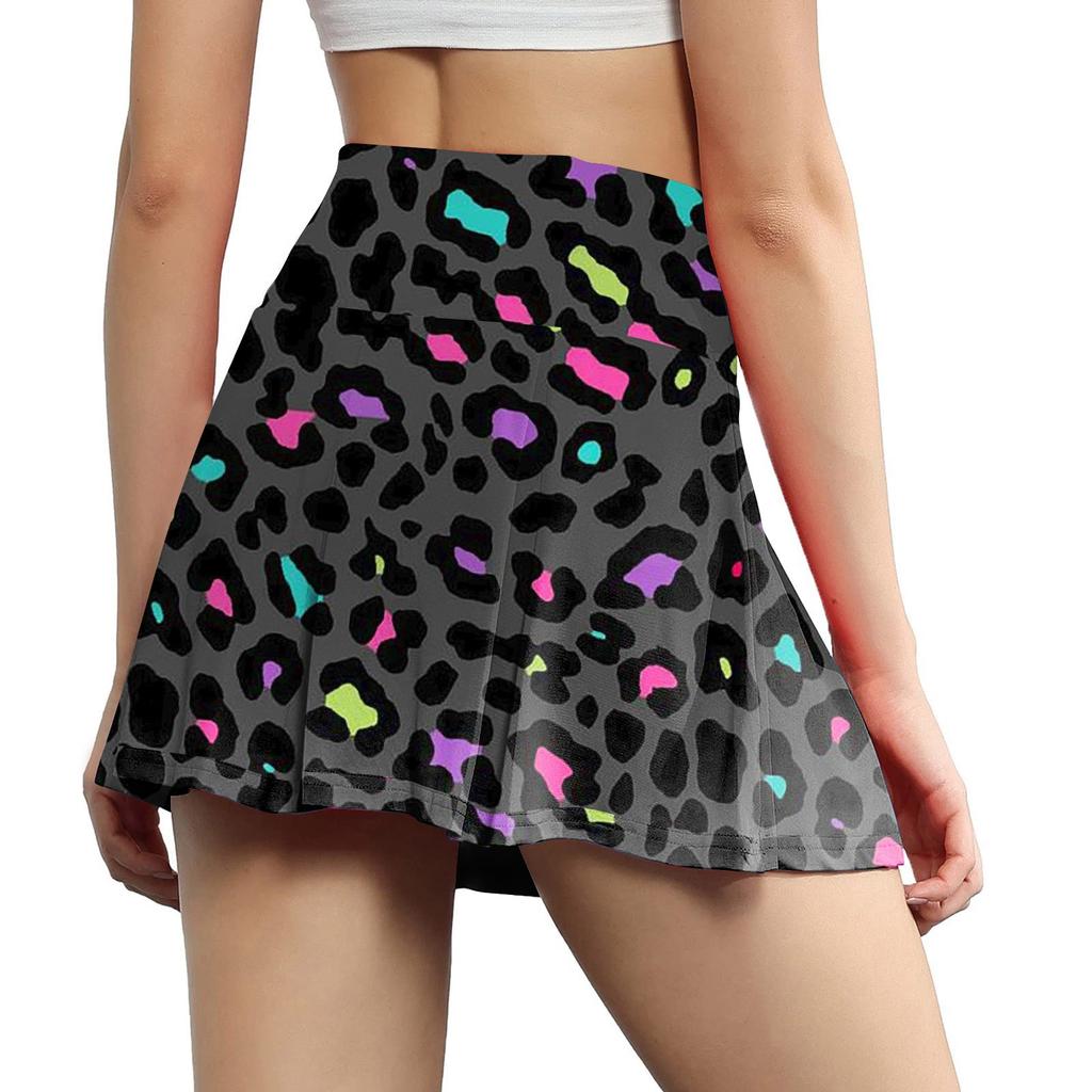 Женские спортивные эластичные плиссированные теннисные юбки для бега, йоги, внутренние шорты, эластичные спортивные шорты для гольфа