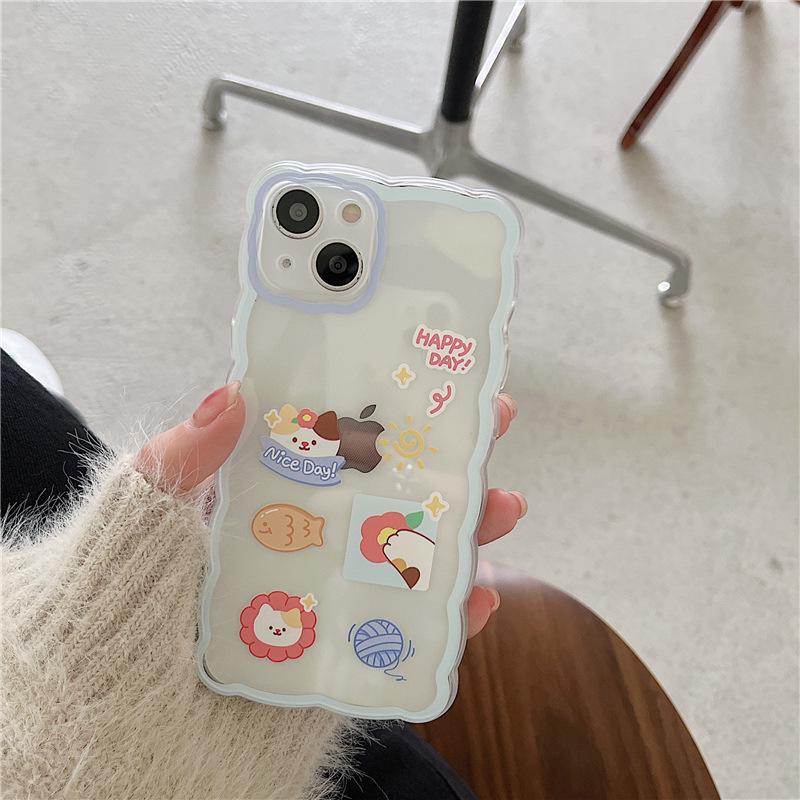 Zhitai Cartoon Wave Case for iPhone 15, 14 Pro Max, 13 Pro, 12/11