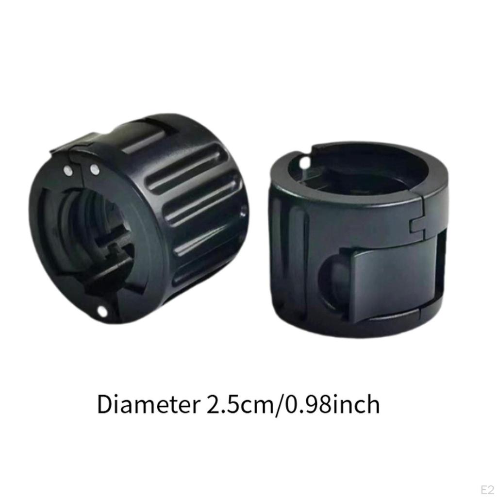 2x зажимы для штанги с весами, простые в использовании, нескользящие, портативные, фиксирующие штангу со спин-локом