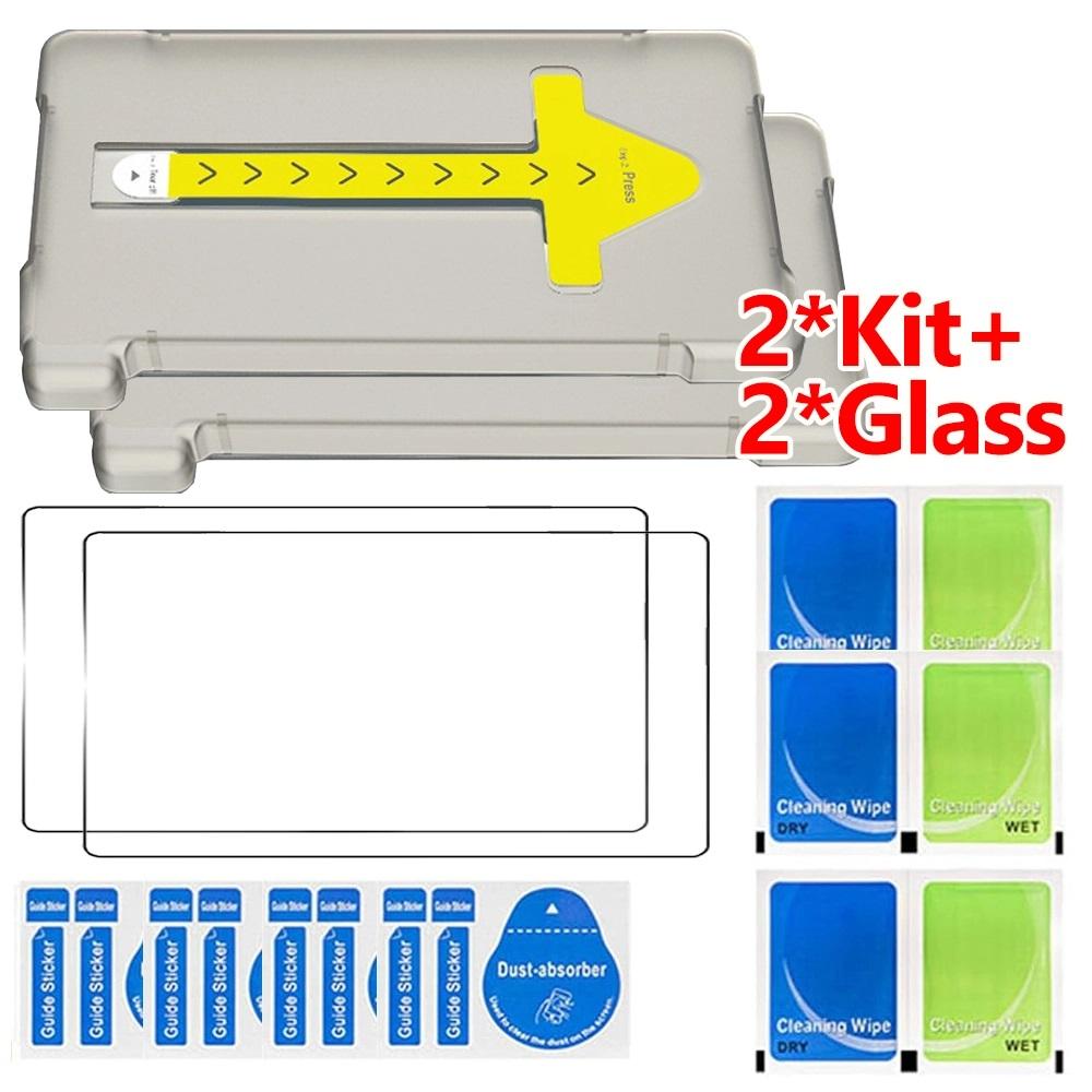 Tempered Glass Screen Protector for DJI RC Pro 2 RC RC2 Remote Control HD Clear Anti-scratch Films with Easy Install Kit