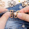 Zinc Zinc Alloy Tighten Waist Buckle Korean Style Brooch Jean Fit Tighten Buckles  Party Decoration