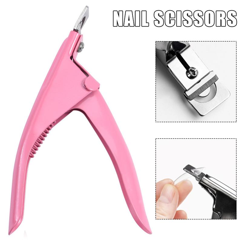 Nail Scissors Manicure False Tips Edge Cutter Art Clipper Durable Trimmer Tool