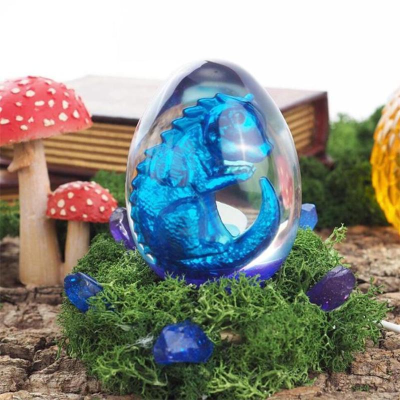 Многоразовая силиконовая форма для рукоделия: Формы дракона и яйца из эпоксидной смолы