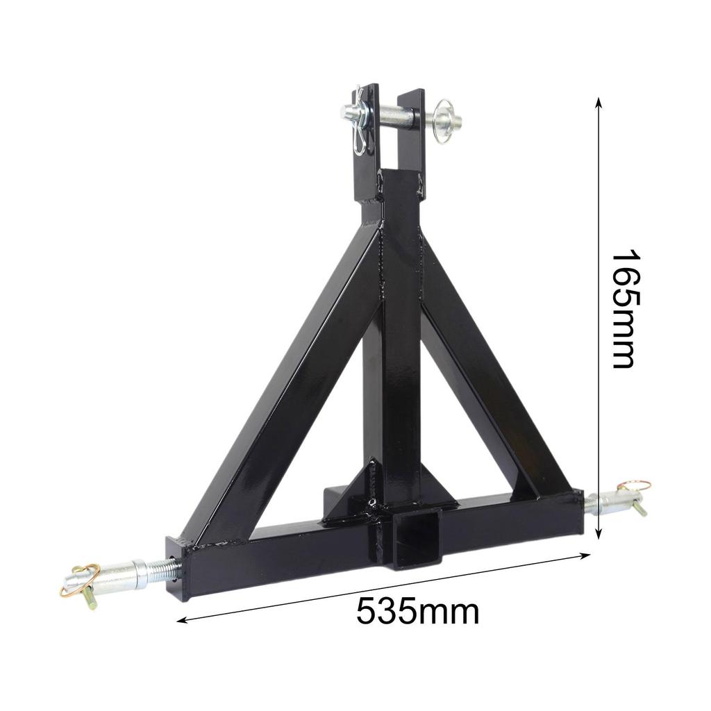 Steel 3point Hitch Receiver Towbar Adapter for Subcompact Tractor with Pins for Industrial Applications
