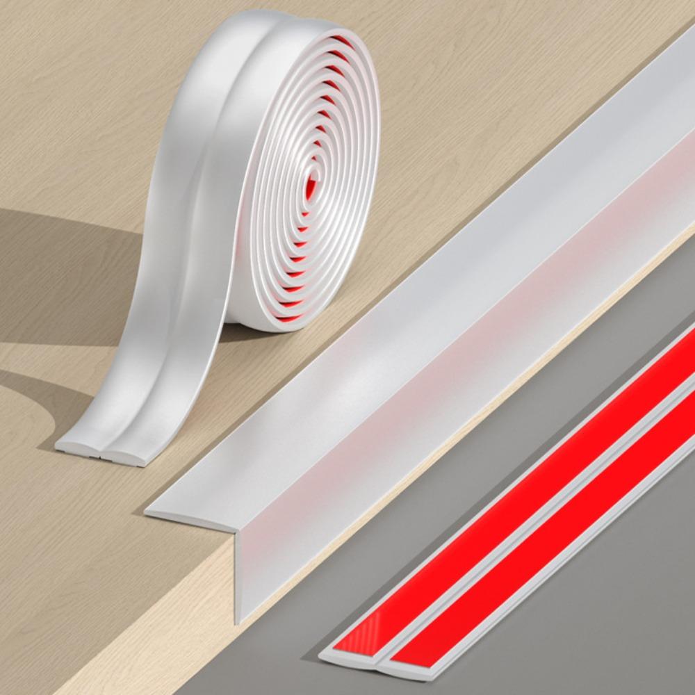 1 м Угловой протектор для стены, отклеиваемый и приклеиваемый, ПВХ угловые накладки, самоклеящаяся, утолщенный L-образный молдинг, защита угла
