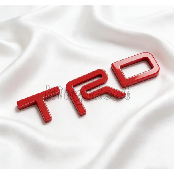For -2024 2025 Tundra Red Raised TRD Upper Grille Letter Emblem Accessories