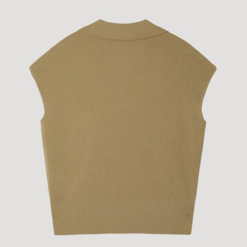 [She S miSS] Открытый воротник V-образный вырез трикотаж SSkpop21640 Ol