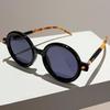 Модные винтажные круглые солнцезащитные очки женские для мужчин трендовые солнцезащитные очки панк люксовый бренд дизайнерские очки большая оправа очки UV400