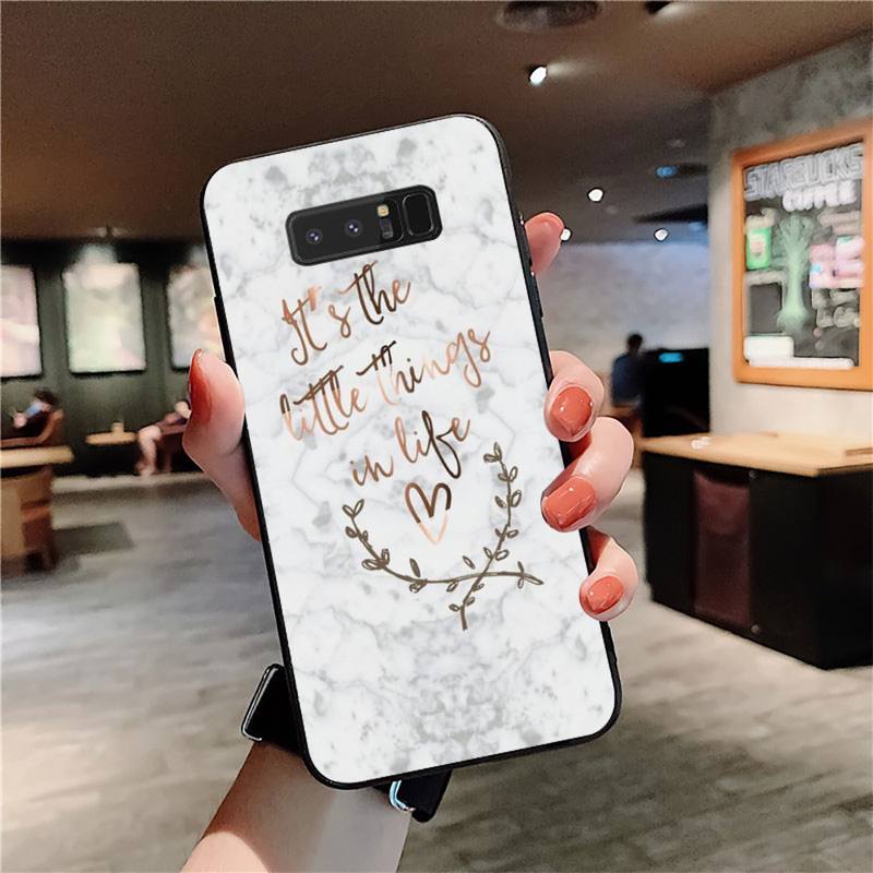 YNDFCNB Art Белый Черный Розовый мраморный чехол для телефона Samsung Note 3 4 5 7 8 9 10 20 pro lite ultra Oppo A9 2020