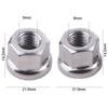 MTB Anti-skid Texture Front Rear M9 M10 Bicycle Hub Nuts Cycling Drum Screws Drum Hub Fastening
