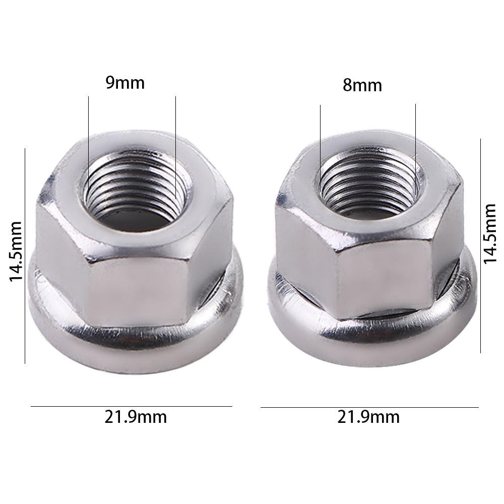 MTB Anti-skid Texture Front Rear M9 M10 Bicycle Hub Nuts Cycling Drum Screws Drum Hub Fastening