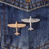2Pcs Alloy Airplane Brooch Creative Small Airplane Alloy Brooch New Men's Shirt Collar Pin Women's Dress Jewelry Brooch Gift