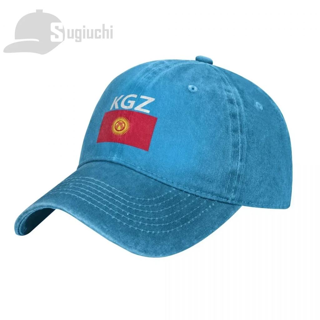 Kyrgyzstan Flag With Letter Washed Cotton Cap Gorras Snapback Caps Baseball Dad Outdoors Travel Sun Hats Casquette