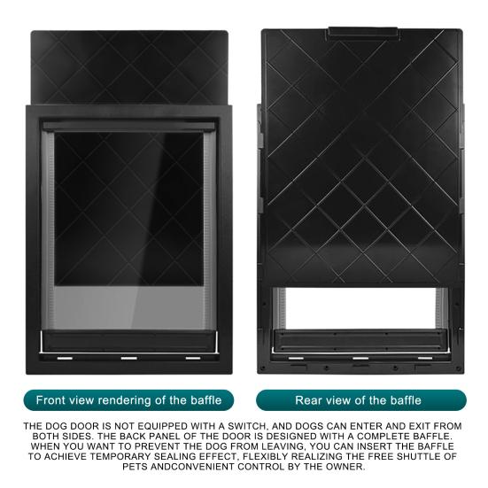 XL Dog Door, Plastic Doggie Door, Extreme Weather Doggy Door, Giant Dog Door for Large and Extra Large Dogs, Magnetic Position Large Doggy