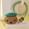 Applicable To Apple Data Cable Protective Cover Charger 18-20W Anti-breakage Winder Cute Flower Animal Advanced INS Style