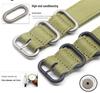 Vintage Military Green Nylon Watch Strap, 18/20/22/24mm