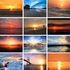 5D DIY Diamond Painting Sunset Scenery Picture Full Diamond Embroidered Mosaic Gift Home Decoration Painting Kit