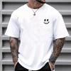 Smiley American T-shirt Printed Retro Short-sleeved Male Alphabet Loose