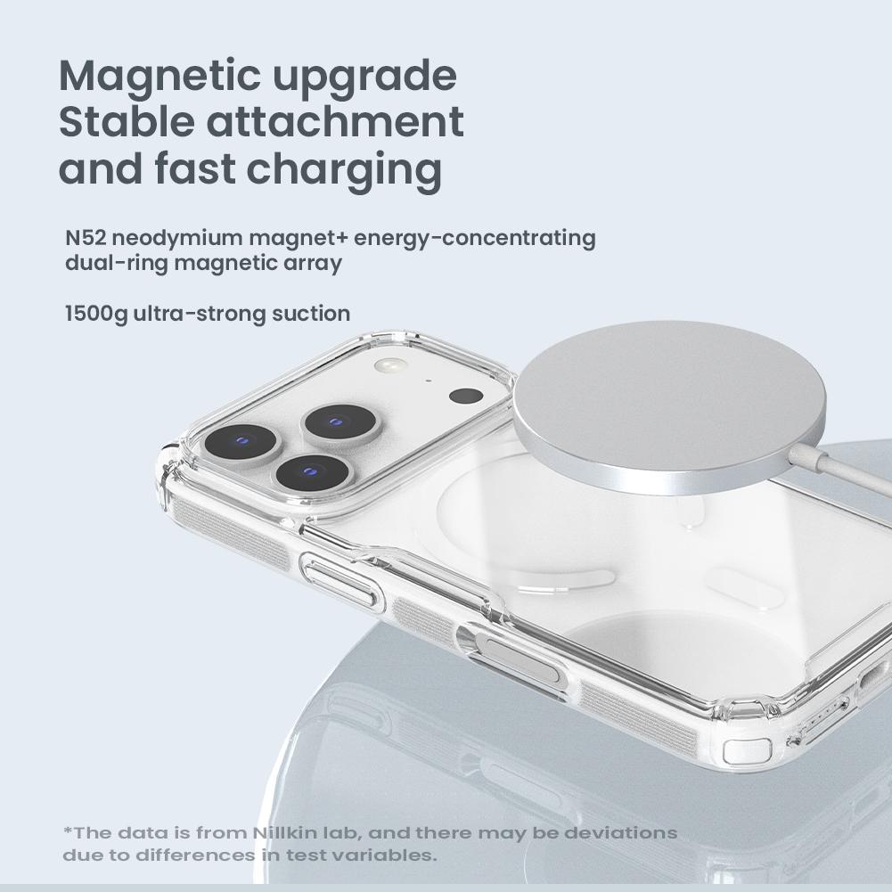 NILLKIN Для iPhone 17 Pro Max Воздушный чехол Nature TPU Pro Магнитный Прозрачный Мягкий Силиконовый Чехол Прозрачный Чехол