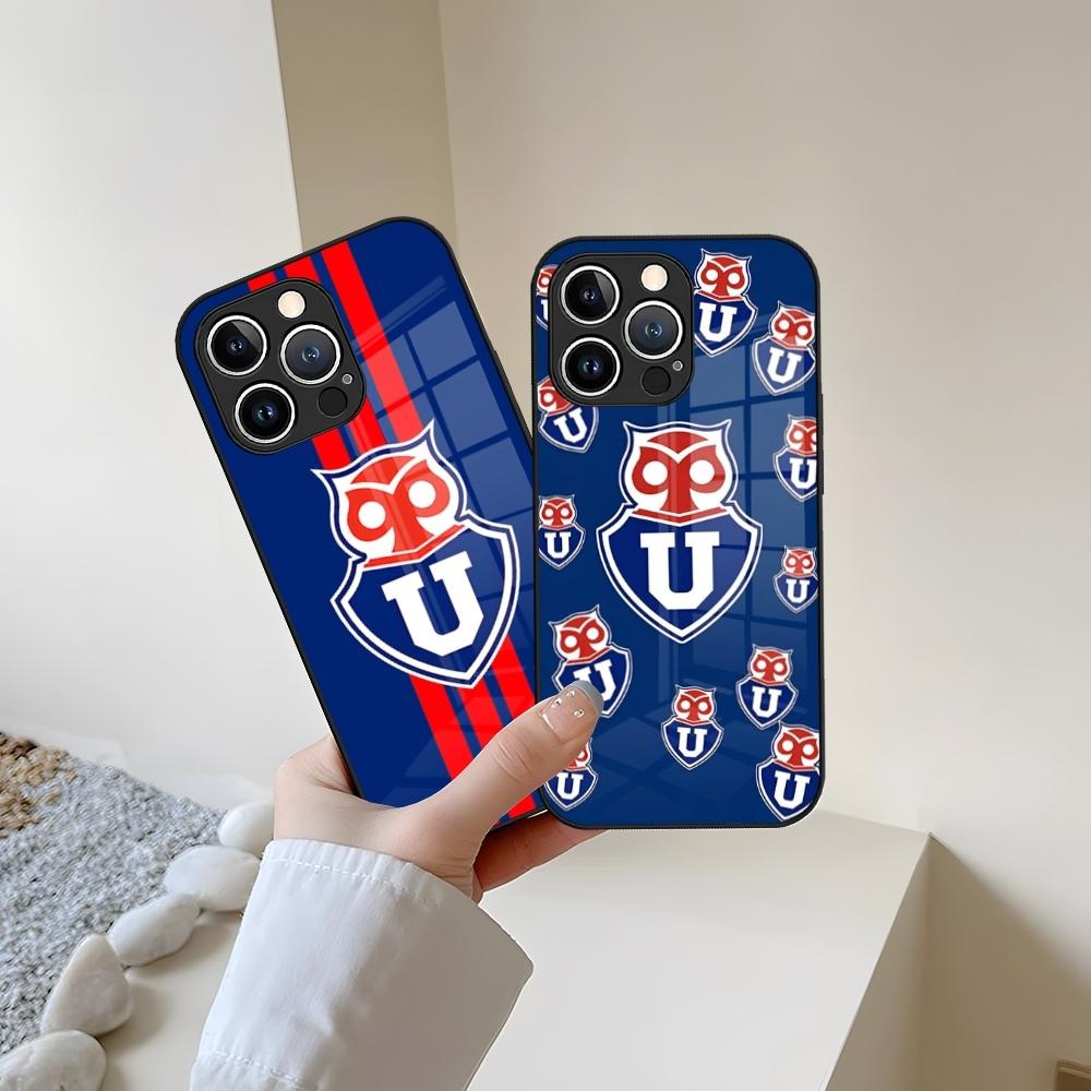 Chile U-University Logo Phone Case Tempered Glass For IPhone 13 17 15 16 14 12 11 Pro Max Plus Mini XR XS SE2020 Coque
