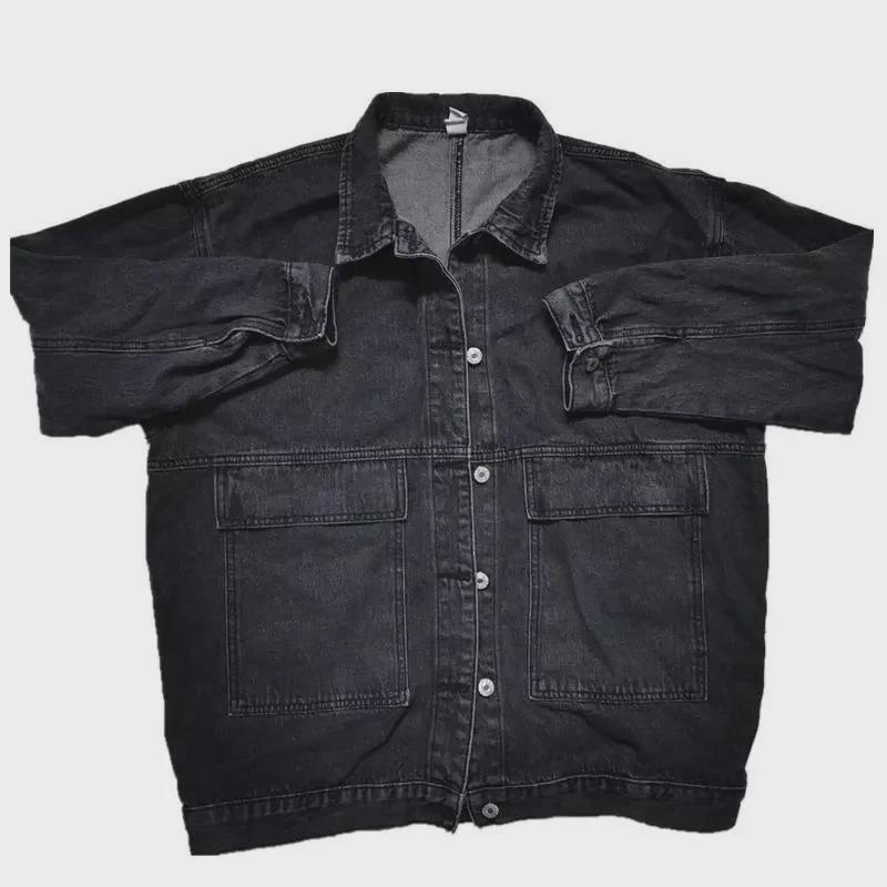 Women's Retro Korean Style Oversized Denim Jacket - Harajuku Workwear for Autumn & Winter