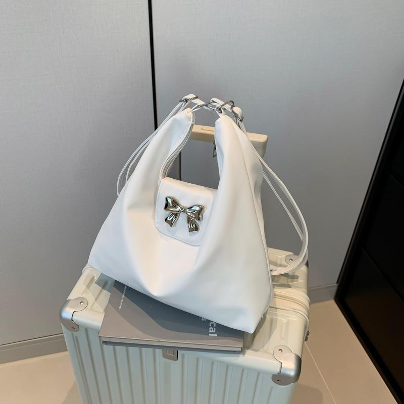 Сумка двойного назначения на одно плечо для женщин, новый стиль, сумка-тоут в студенческом стиле, повседневная сумка большой вместимости для поездок на работу