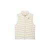 Fitness Series Solid Color Stitched Down Vest Men Outerwear Swan-White AMRS005-2