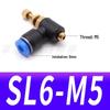 Pneumatic Connector SL8-02, Throttle Valve SL6-01, Speed Control Valve SL4-M5, Air Hose SL10-03, SL12-04