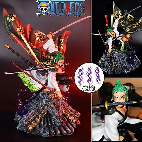 Аниме ONE PIECE Статуя Ророноа Зоро GK Кимоно Вер. Крыша Саурон ПВХ фигурку игрушки Коллекционная модель куклы подарки