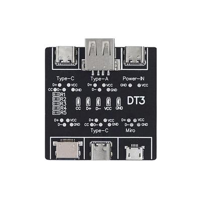 Тестер USB-кабеля для передачи данных PCBТестовая плата USB-кабеля для передачи данных Инструмент-аксессуар для быстрых детекторов для аномалий кабеля передачи данных
